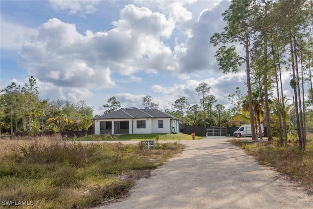 view of ranch-style home