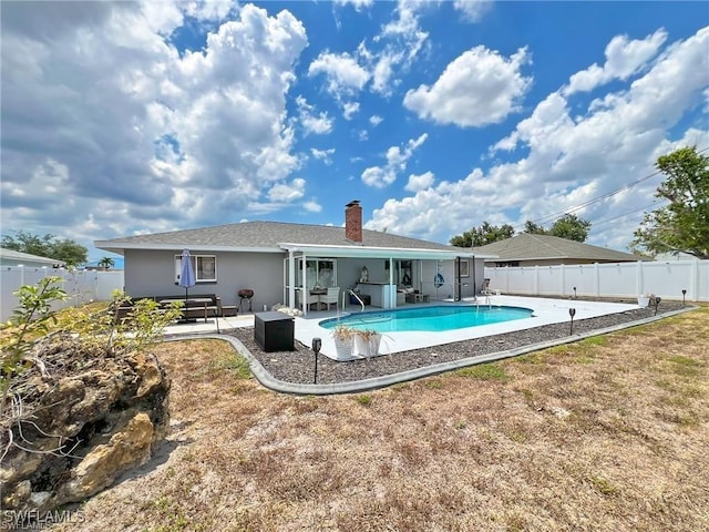 view of pool with a patio area