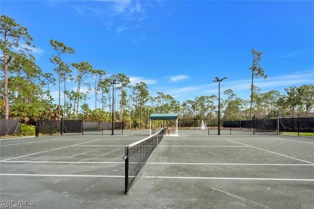 view of sport court