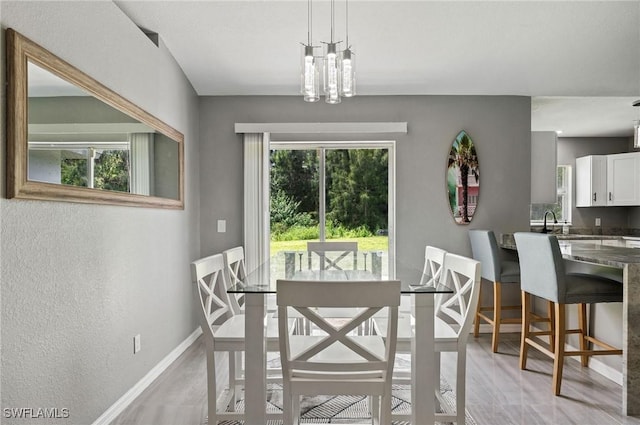 dining area featuring a wealth of natural light