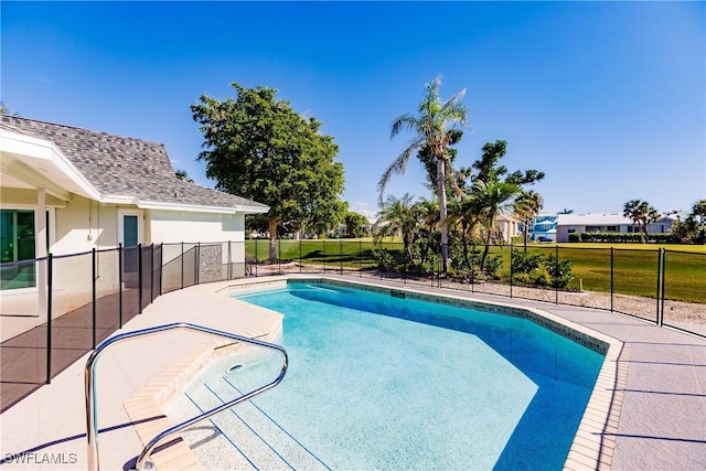 view of pool with a patio area