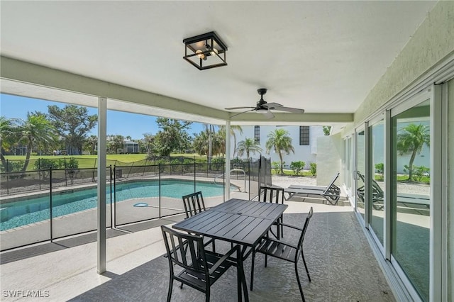1298 Par View Dr, Sanibel, FL 33957 - view of patio featuring a ceiling fan