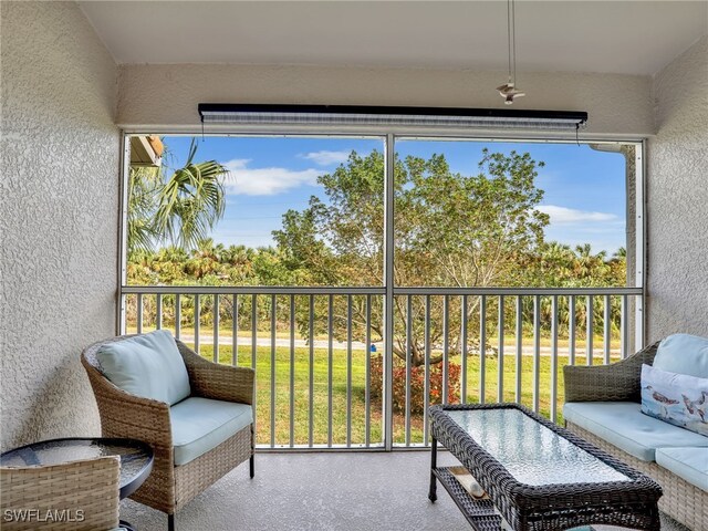 sunroom with a healthy amount of sunlight