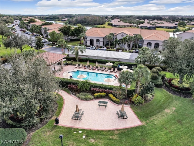 birds eye view of property