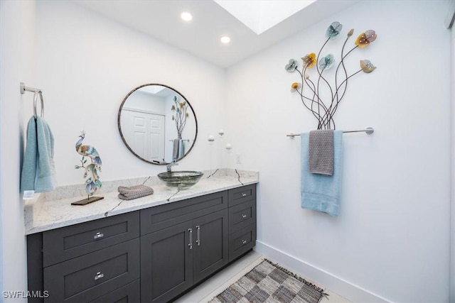 bathroom with vanity