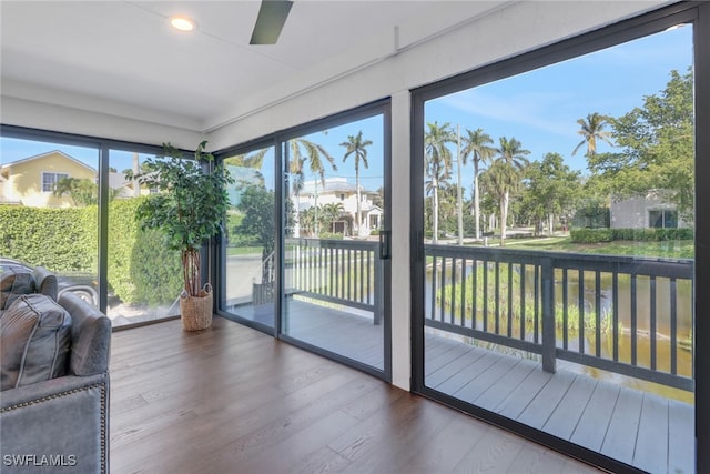 view of sunroom / solarium