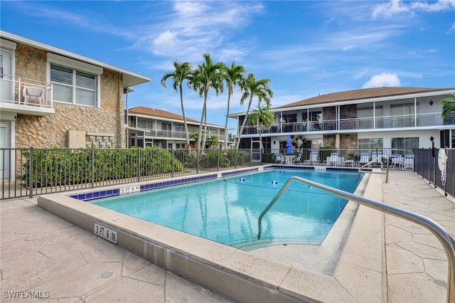 view of pool