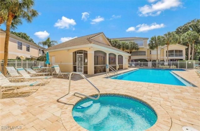 view of pool with a patio