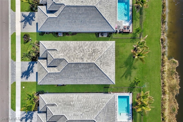 12418 Dahlia Ct, Naples, FL 34120 - view from above of property featuring a pool