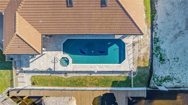 birds eye view of property