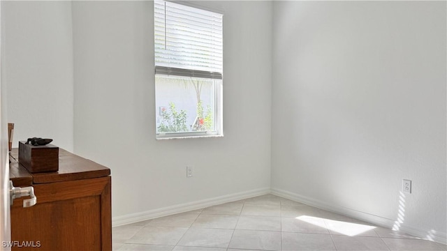 view of tiled empty room