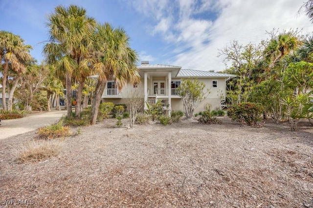 view of beach home