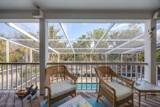 sunroom / solarium with plenty of natural light