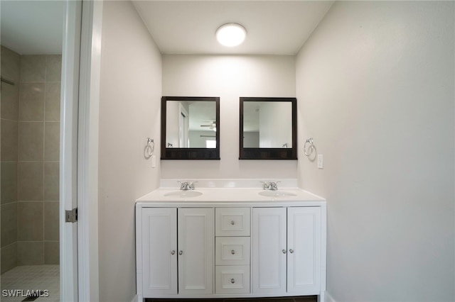 6080 Park Rd, Fort Myers, FL 33908 - full bath featuring double vanity and a tile shower