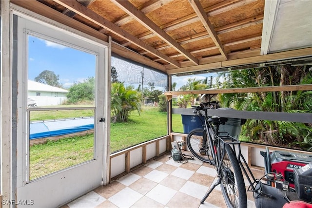 sunroom featuring plenty of natural light