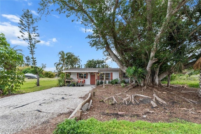 view of ranch-style house