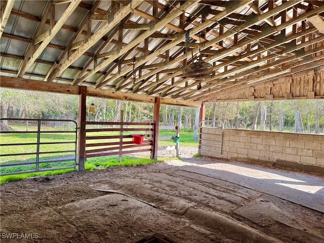 view of stable