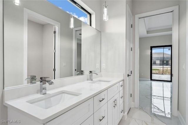 bathroom with vanity