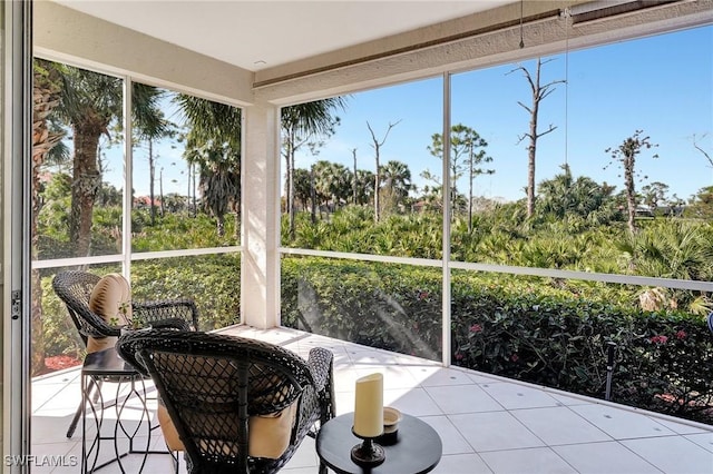 view of sunroom / solarium