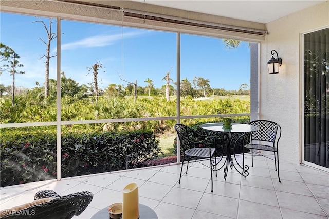 view of sunroom / solarium