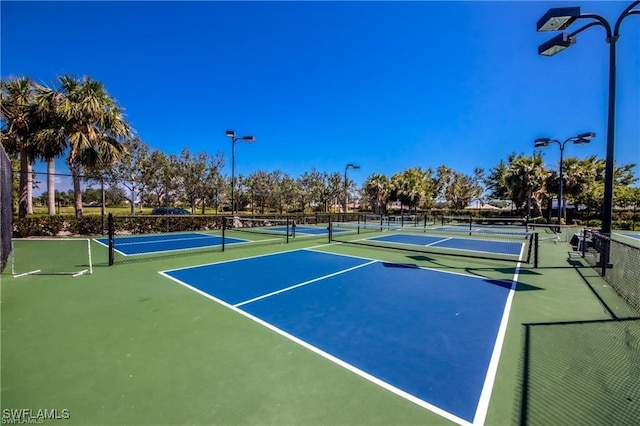 view of sport court featuring basketball court