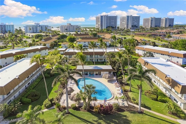 birds eye view of property