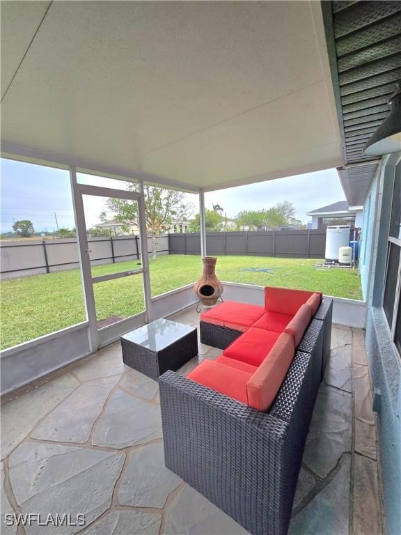 view of sunroom / solarium