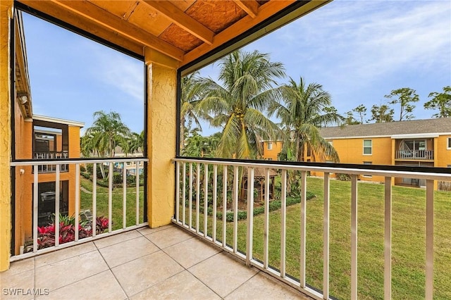 view of balcony