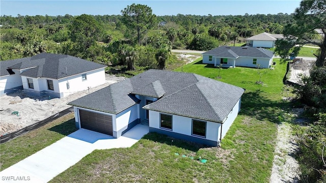 aerial view with a view of trees