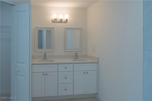 bathroom with vanity