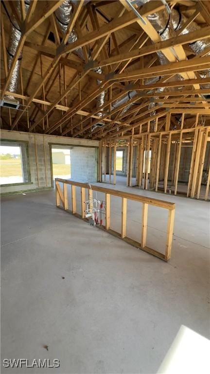 miscellaneous room featuring concrete flooring