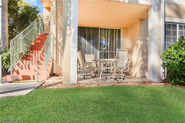 exterior space with a patio