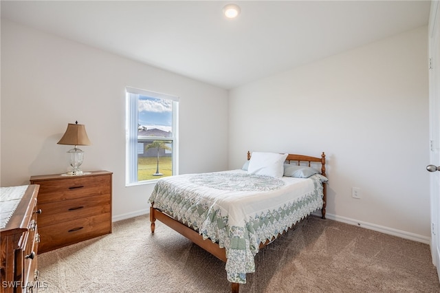 bedroom featuring carpet flooring