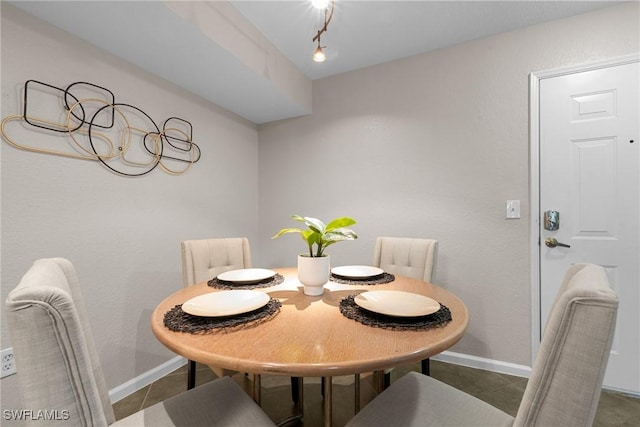 view of tiled dining room