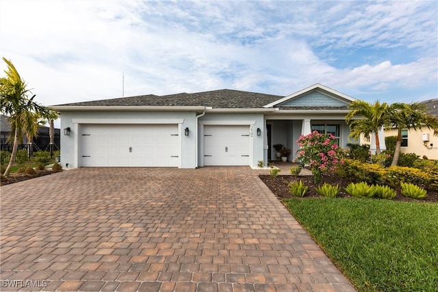 ranch-style house with a garage