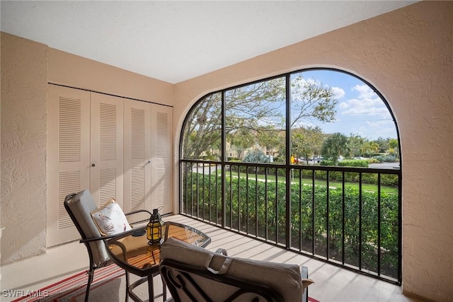 interior space with plenty of natural light