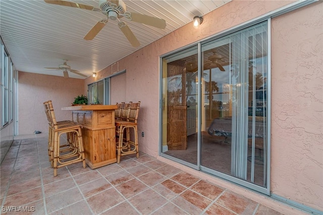 806 SE 46th St Unit 1E, Cape Coral, FL 33904 - view of patio with ceiling fan