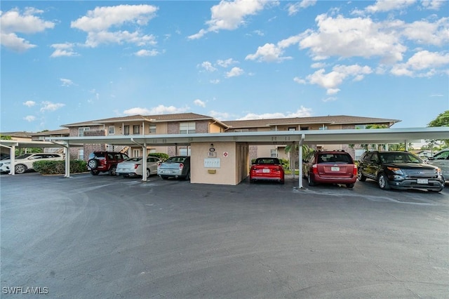 view of parking / parking lot