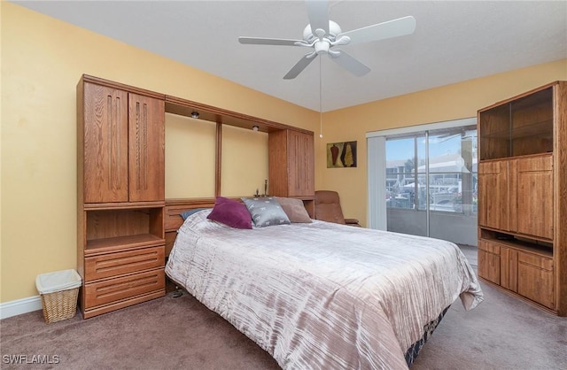 806 SE 46th St Unit 1E, Cape Coral, FL 33904 - bedroom featuring carpet flooring and ceiling fan