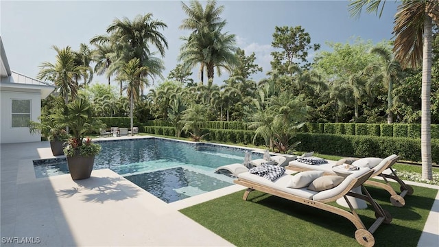 541 106th Ave N, Naples, FL 34108 - view of pool featuring a patio area