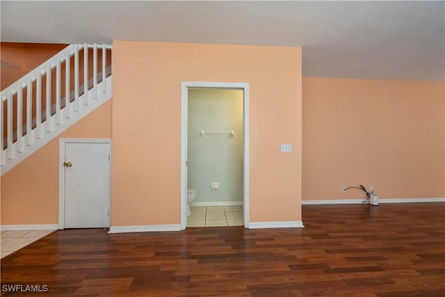 interior space featuring hardwood / wood-style floors