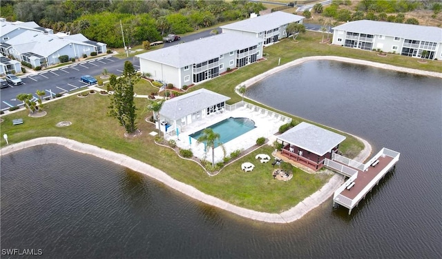 3300 Loveland Blvd Unit 3303, Punta Gorda, FL 33980 - aerial view of a pool and a nearby body of water