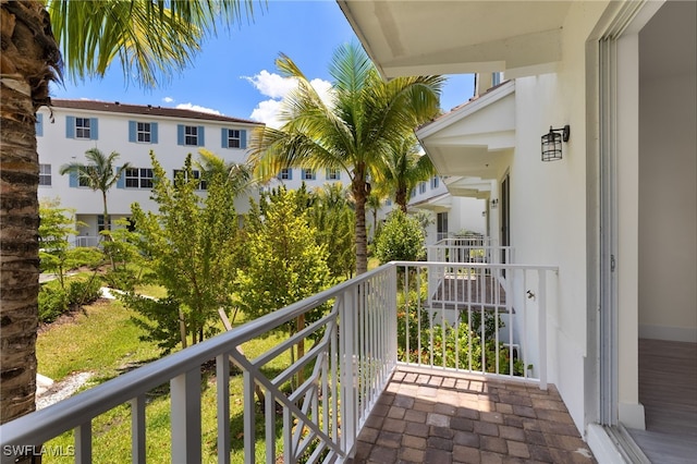 view of balcony