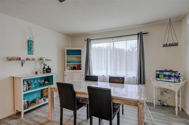 view of dining area