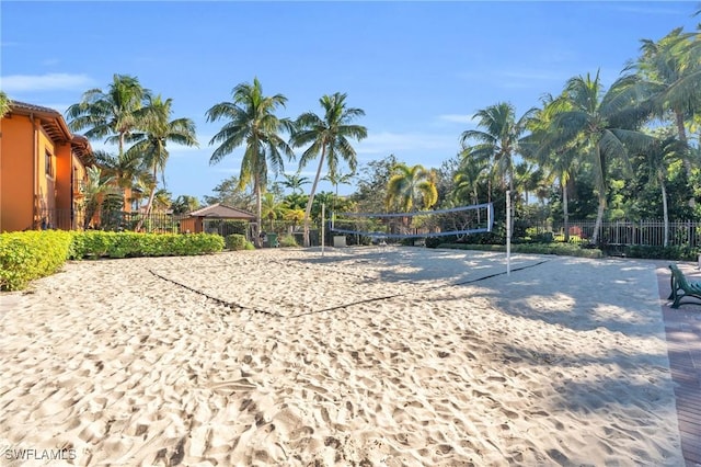 view of community with volleyball court