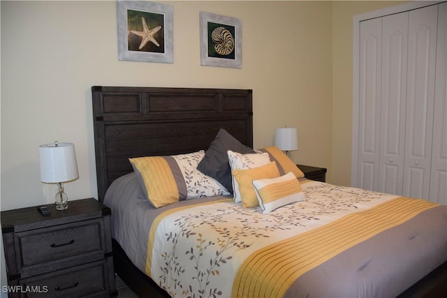 bedroom with a closet