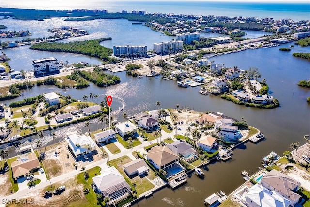 4861 Regal, Bonita Springs, FL 34134 - birds eye view of property with a water view