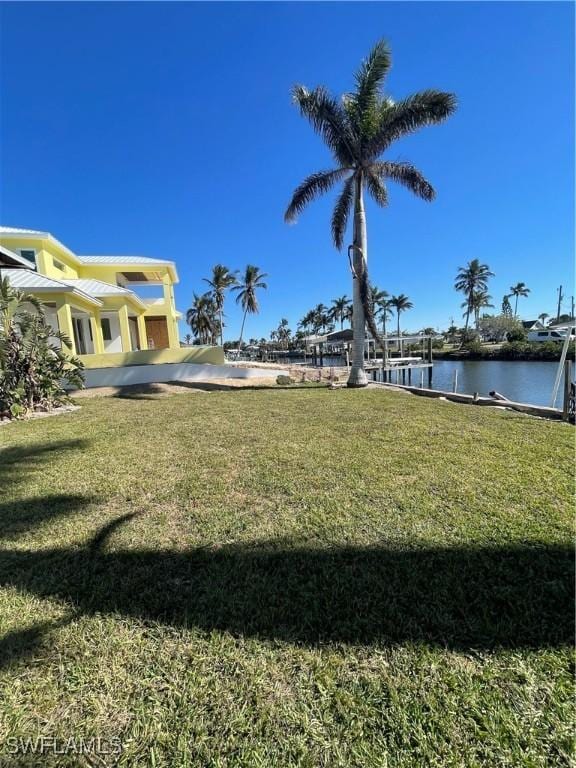 4861 Regal, Bonita Springs, FL 34134 - view of yard featuring a water view