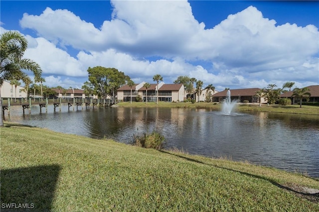 water view with a residential view