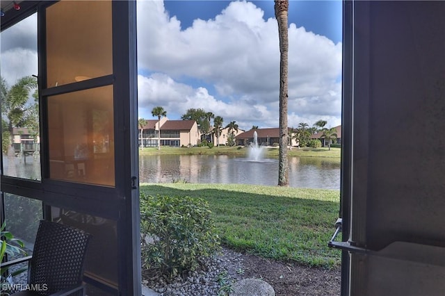 water view with a residential view